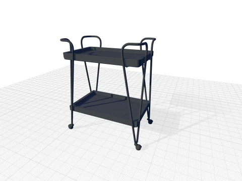 Carrinho de Bar Maley Modelo 3D