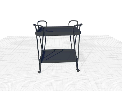 Carrinho de Bar Maley Modelo 3D