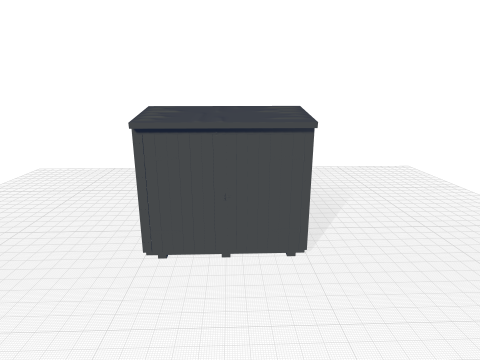 Buckthorn Pent Wooden Bike Shed Modelo 3D