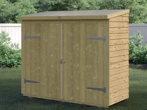 Buckthorn Pent Wooden Bike Shed Modelo 3D