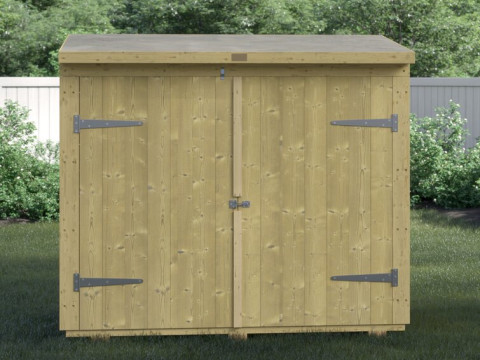 Buckthorn Pent Wooden Bike Shed Modelo 3D