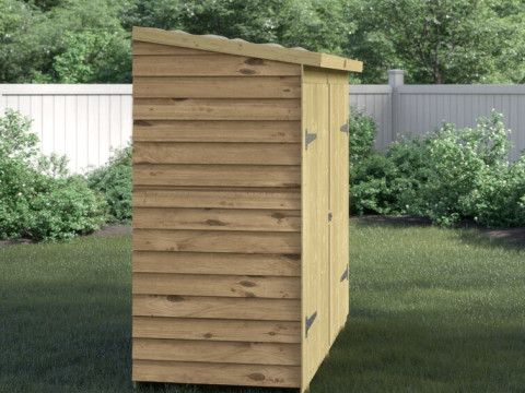 Buckthorn Pent Wooden Bike Shed Modelo 3D