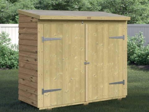 Buckthorn Pent Wooden Bike Shed Modelo 3D