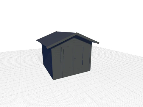 Talkau Tool Shed Made Of WoodTalkau Tool Shed Made Of Wood 3D Model