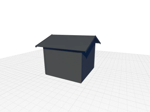 Talkau Tool Shed Made Of WoodTalkau Tool Shed Made Of Wood 3D Model