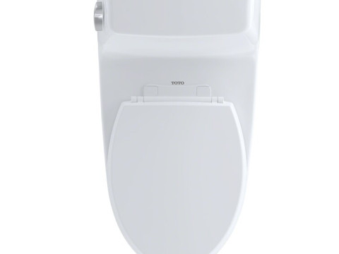 Elongated One-Piece Toilet 3D Model