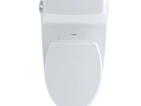Elongated One-Piece Toilet 3D Model