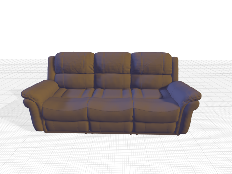 Arles Reclining Sofa - 3 Colour 3D Модель