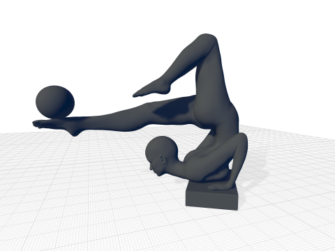 Tickmacrevan Resin Doll Figurine - 2 Colour 3D 模型