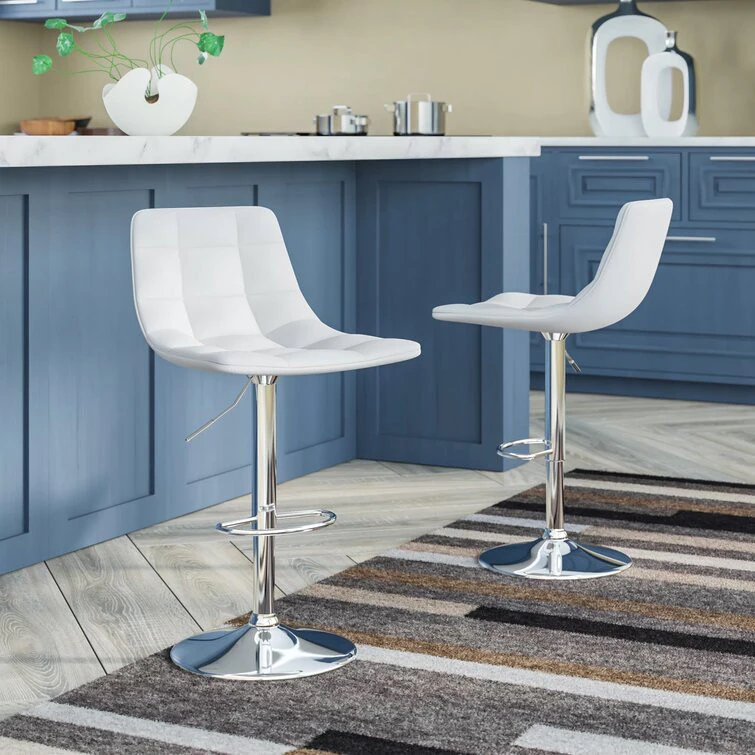 Haeli Swivel Height Bar Stool 3D Model .c4d .max .obj .3ds .fbx .stl .blend 