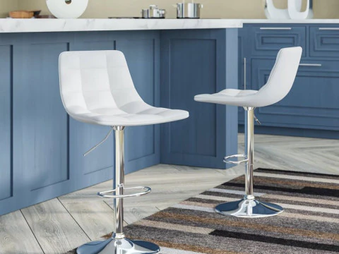 Haeli Swivel Height Bar Stool 3D Model