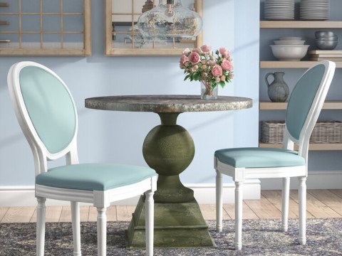 King Back Side Chair Model 3D