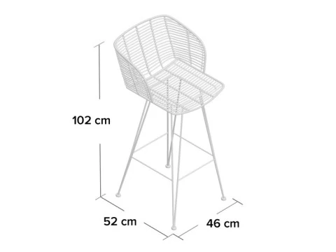 Deloris Bar Stool 3D Model