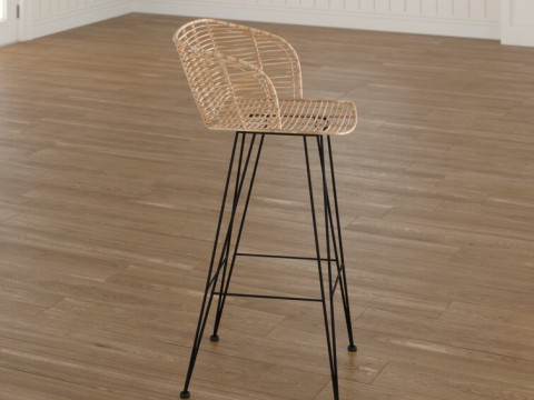 Deloris Bar Stool 3D Modell