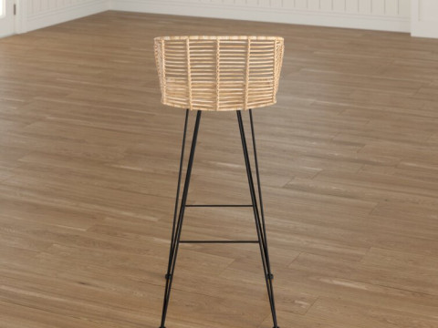 Deloris Bar Stool 3D Modell