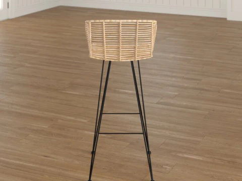 Deloris Bar Stool 3D Model