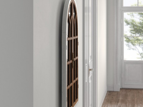 Mcclanahan Farmhouse Accent Mirror - 3 Colour 3D Model