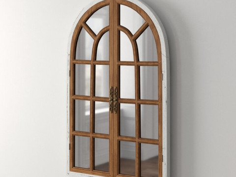 Mcclanahan Farmhouse Accent Mirror - 3 Colour 3D Model