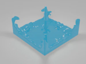 &aacute;gua Modelo 3D