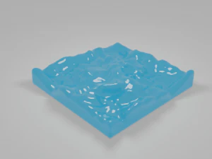 &aacute;gua Modelo 3D