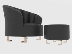 black chair 3D Model