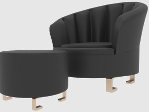 black chair 3D Model