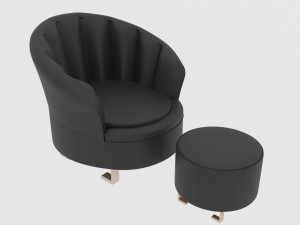 black chair 3D Model