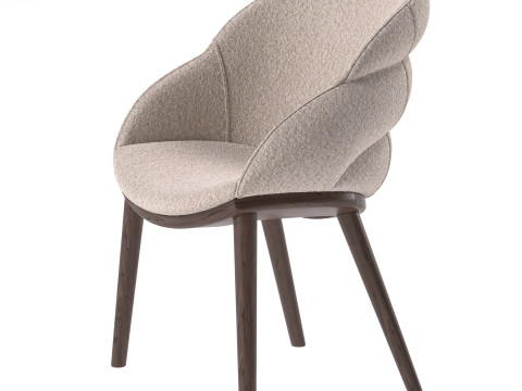 Armchair wood 3D Model
