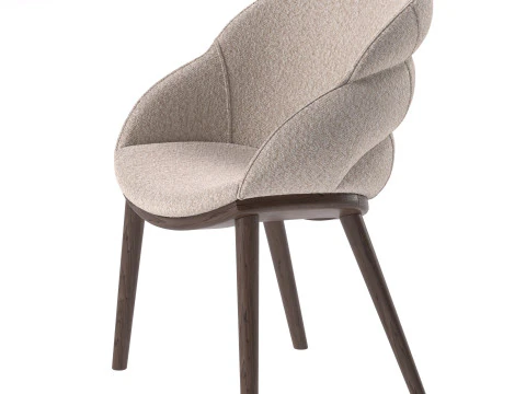 Кресло дерево 3D Модель