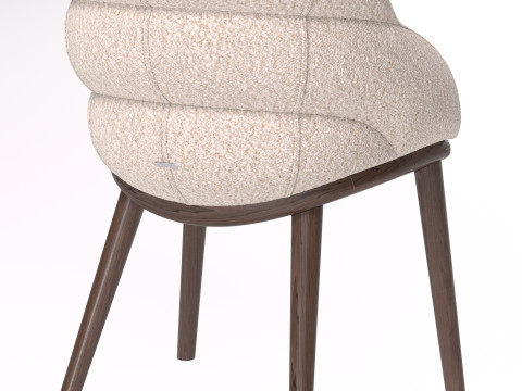 Armchair wood 3D Model