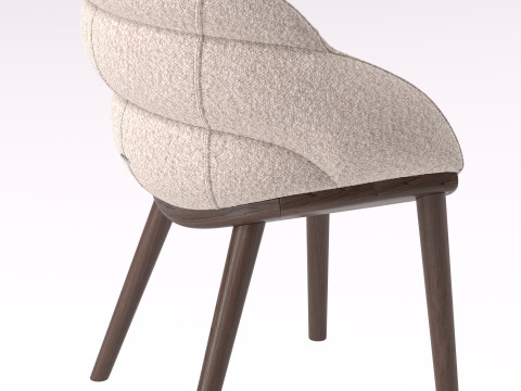 Armchair wood 3D Model