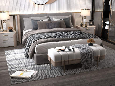 Bedroom livingroom 3D Model