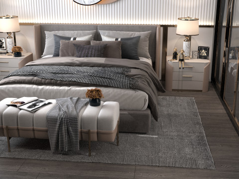 Bedroom livingroom 3D Model