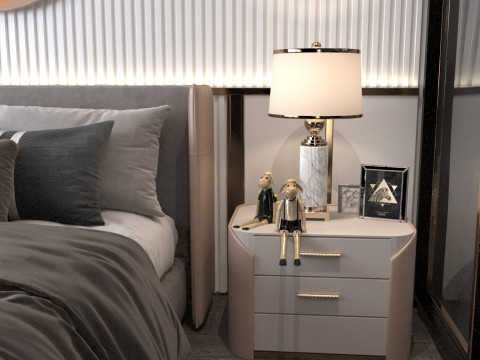 Bedroom livingroom 3D Model