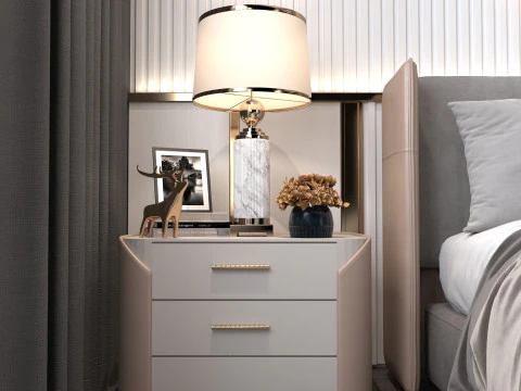 Bedroom livingroom 3D Model