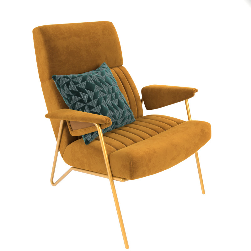 Armchair chair 3D Model .c4d .max .obj .3ds .fbx .stl .blend 