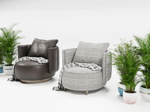 Armchair chair plant 3D Model