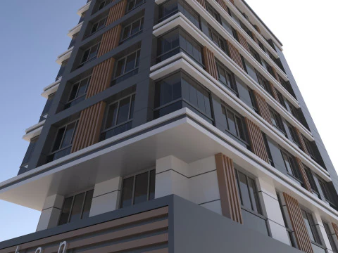 Здание современное 3D Модель