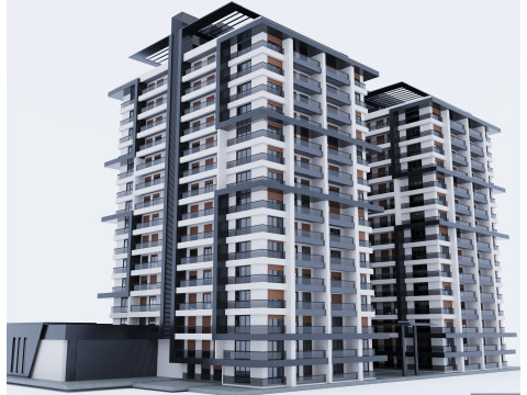 Modern building 3D 模型
