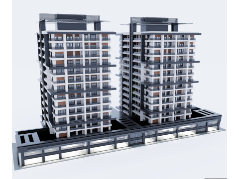Modern building 3D Modell