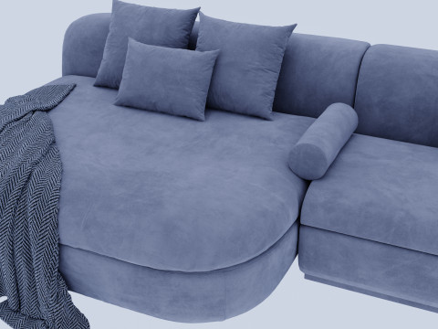 Blue sofa 3Dモデル