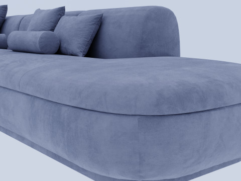 Blue sofa 3Dモデル