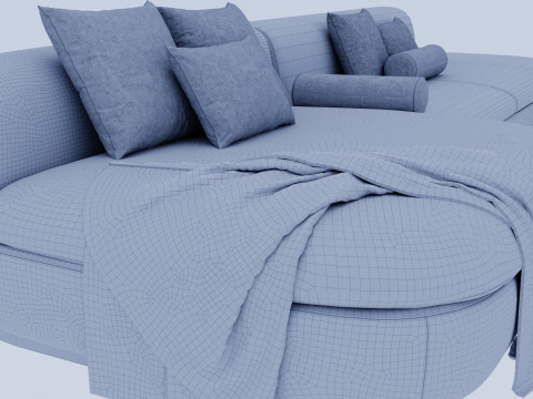 Blue sofa 3Dモデル
