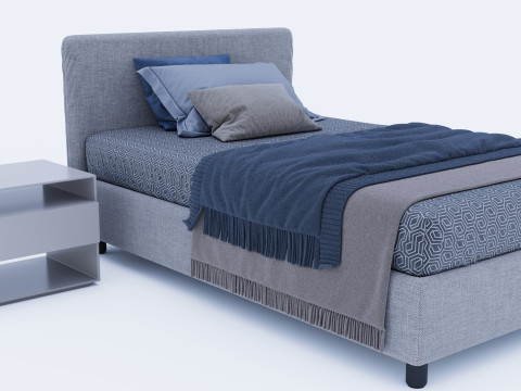 Bed bedroom 3D Model