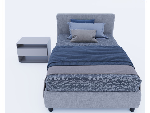 Bed bedroom 3D 모델