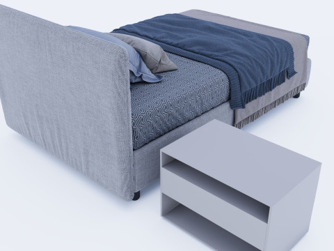 Bed bedroom 3D 모델