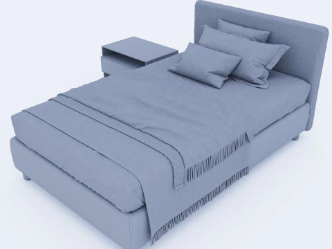 Bed bedroom 3D Model