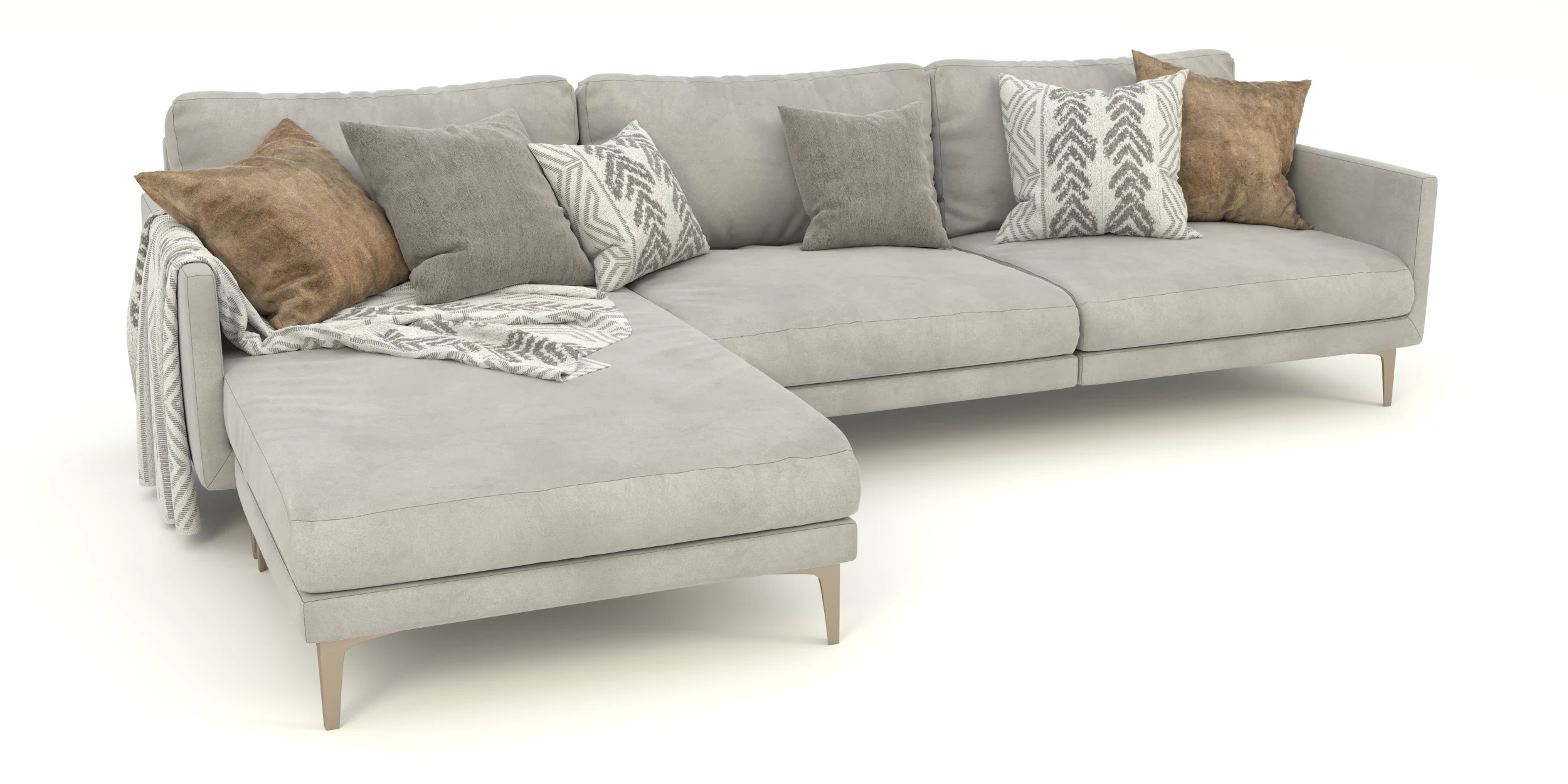 Sofa corner 3D Model .c4d .max .obj .3ds .fbx .stl .blend 