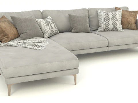 소파 코너 3D 모델