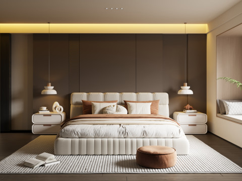 현대 침실 3D 모델